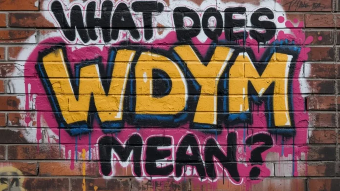 WDYM Meaning: How People Use It Online